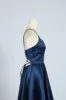 Navy Blue AVA Full skirted open back dress 32636 sold by Cargo