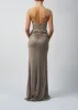 Beige Mascara MC123213 Lace Embroidered Prom Dress sold by Cargo