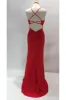 Mascara Red sparkle open back dress MC129518 sold by Cargo