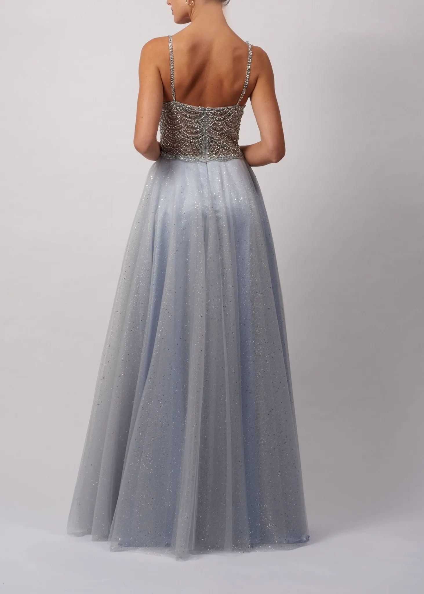 Navy Beaded bodice with sparkle tulle skirt MC12109 sold by Cargo product image thumbnail 2