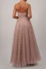 Navy Blue Ladies Embellished tulle net gown MC11922 sold by Cargo