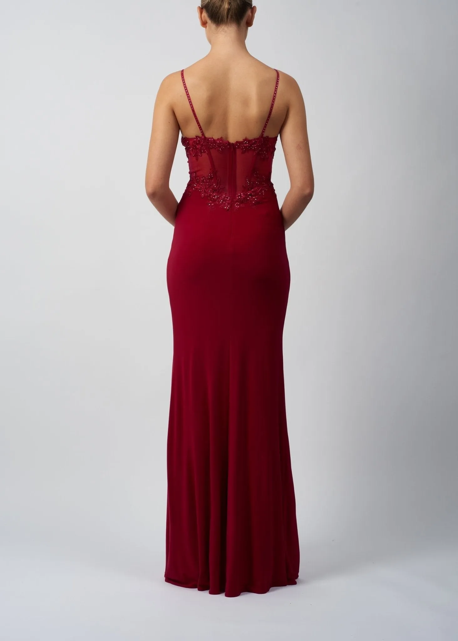 Forest Green Mascara MC193212 Jersey Corset Dress sold by Cargo product image thumbnail 2