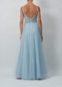 Baby Blue Sparkle Petal Prom Dress MC120137 sold by Cargo