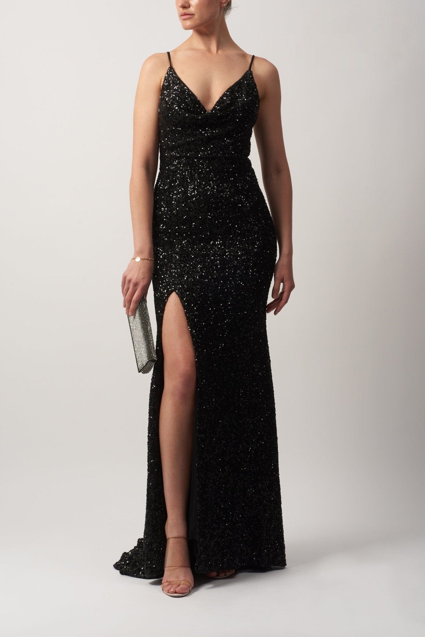 Black Sequined Mascara London MC16208 sold by Cargo