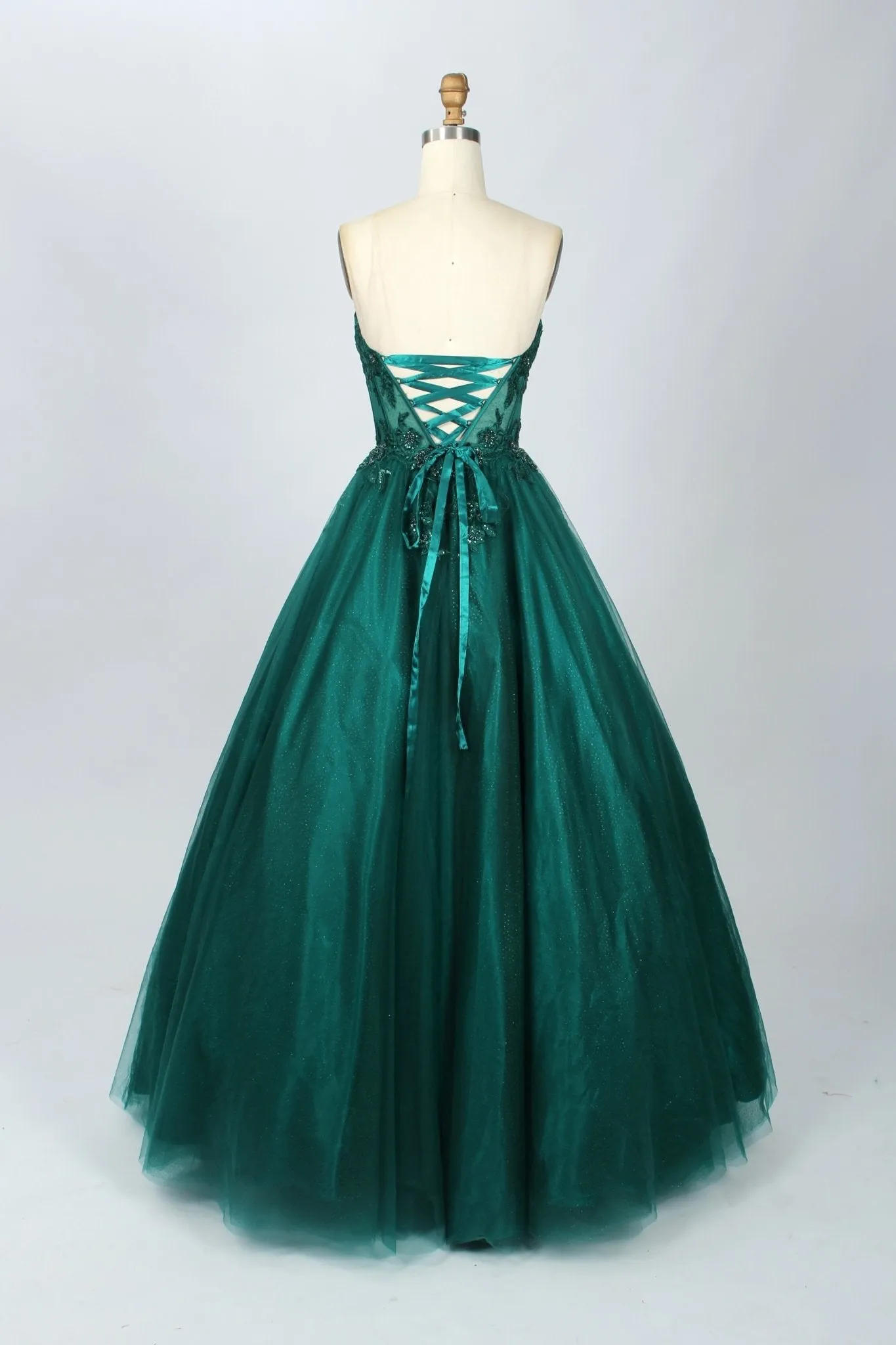 LEAH Forest Green Sweetheart Corset Dress sold by Cargo product image thumbnail 3