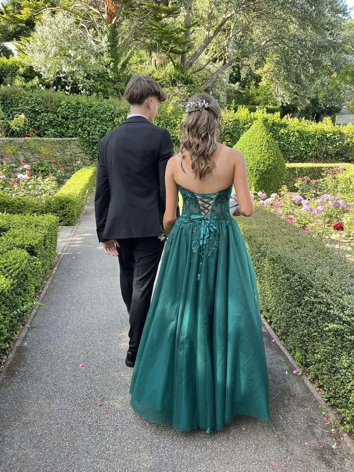 LEAH Forest Green Sweetheart Corset Dress sold by Cargo product image thumbnail 4