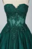 LEAH Forest Green Sweetheart Corset Dress sold by Cargo