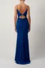 Red Rouched Glitter Cut-out Dress MC182053 sold by Cargo