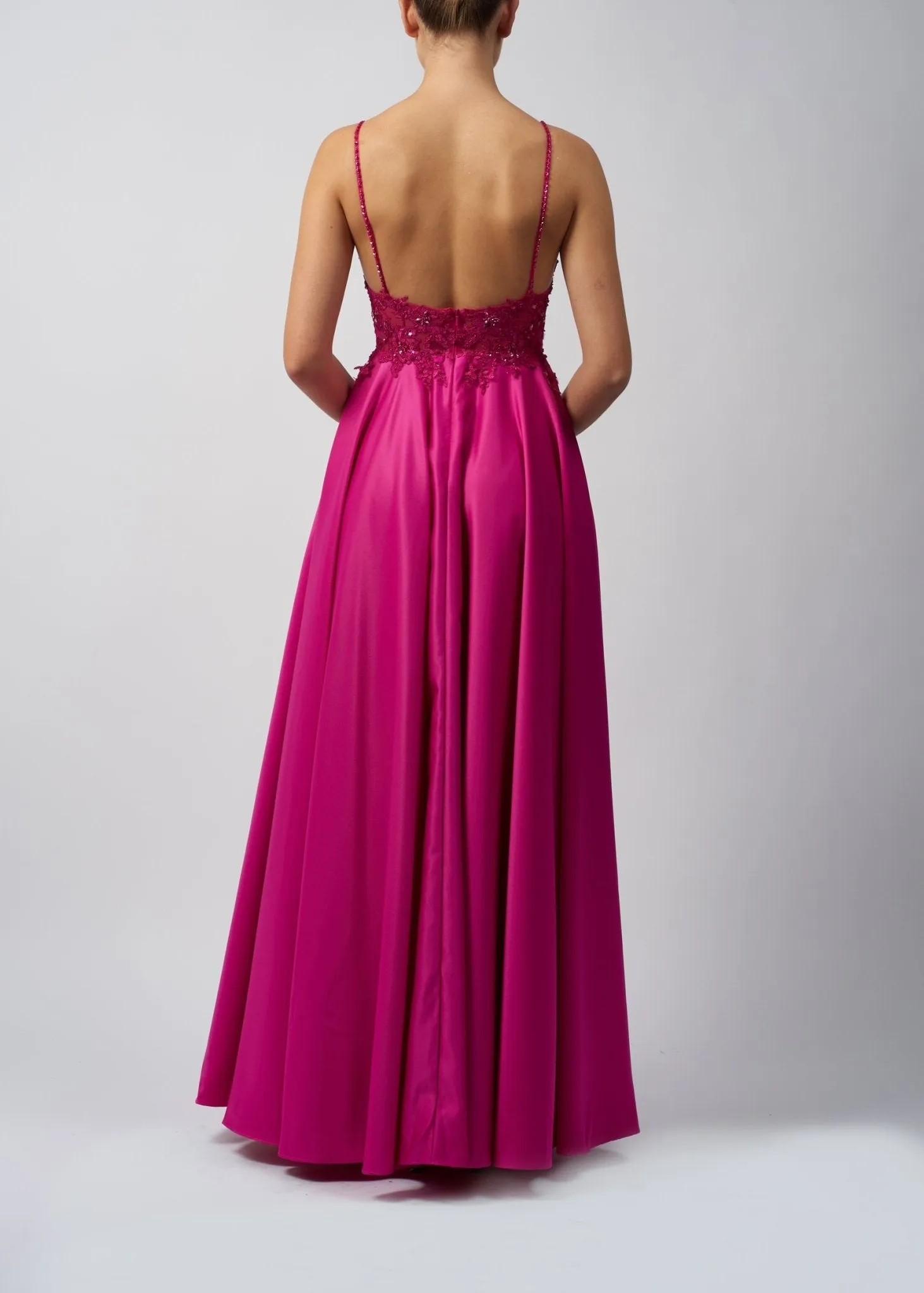 Navy Mascara MC123218 Satin Prom dress sold by Cargo product image thumbnail 2