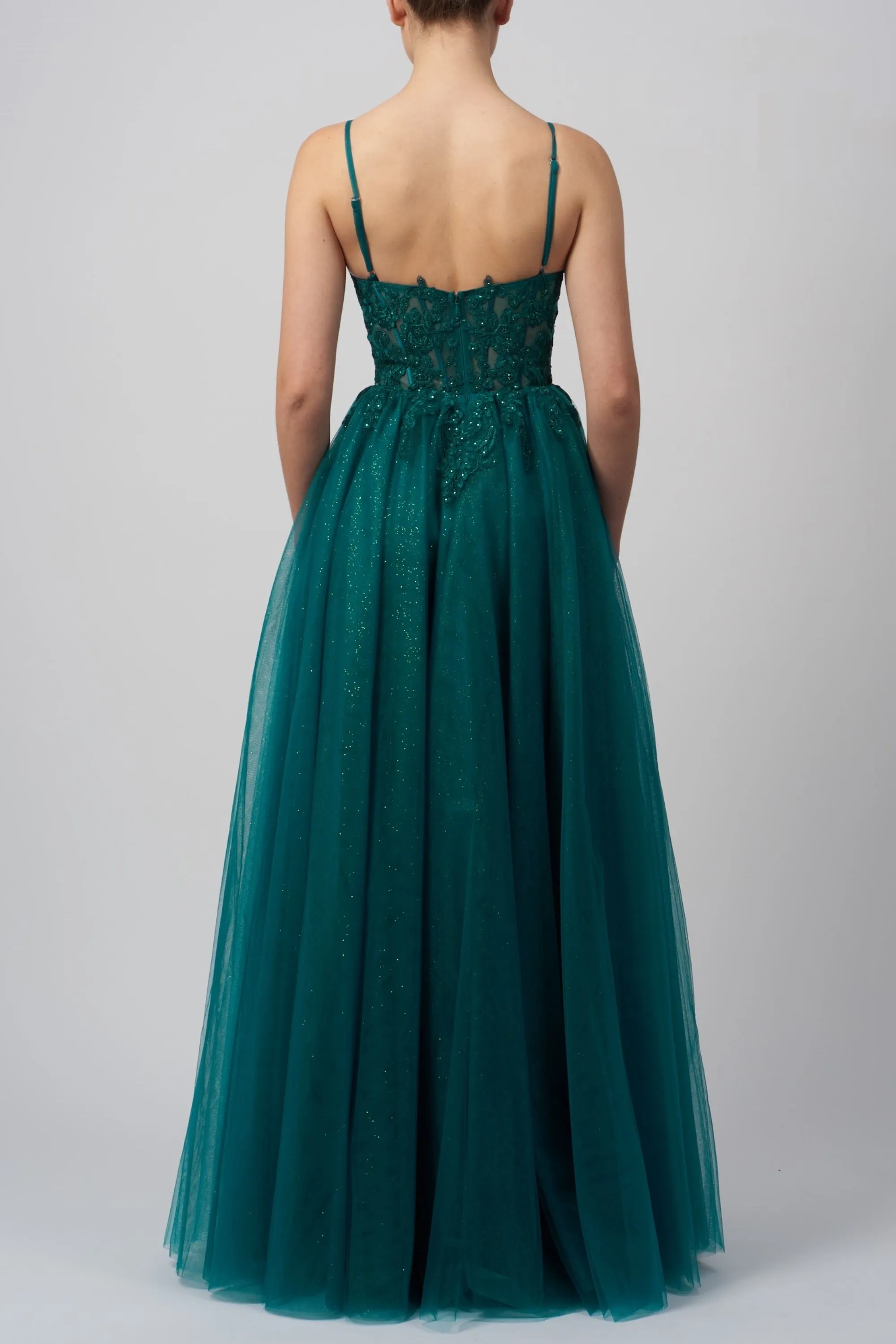 Mascara MC113119 Forest Green Corset Prom Dress sold by Cargo product image thumbnail 2