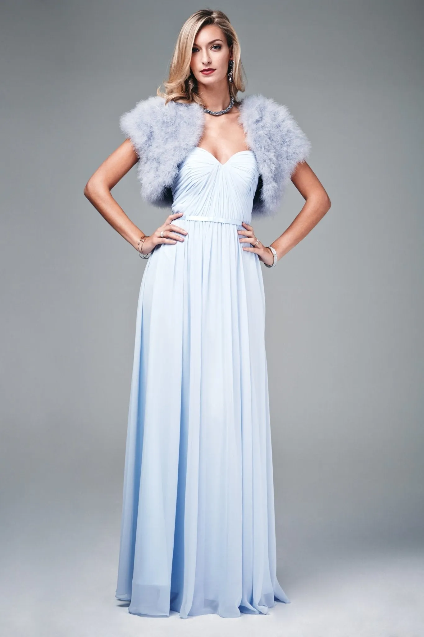 Feather Shrug FK042 Silver with capped sleeves sold by Cargo product image thumbnail 2