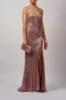 Rose Pink sequin  low back dress Mascara MC186119 sold by Cargo