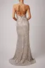 Rose Pink sequin  low back dress Mascara MC186119 sold by Cargo