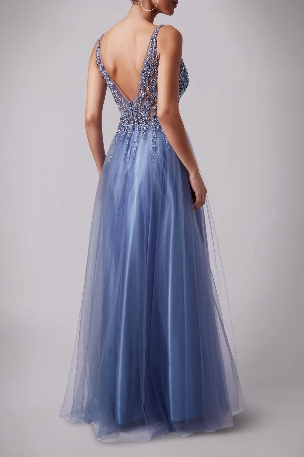 Silver Ray Beads Tulle net dress MC186017 sold by Cargo product image thumbnail 2