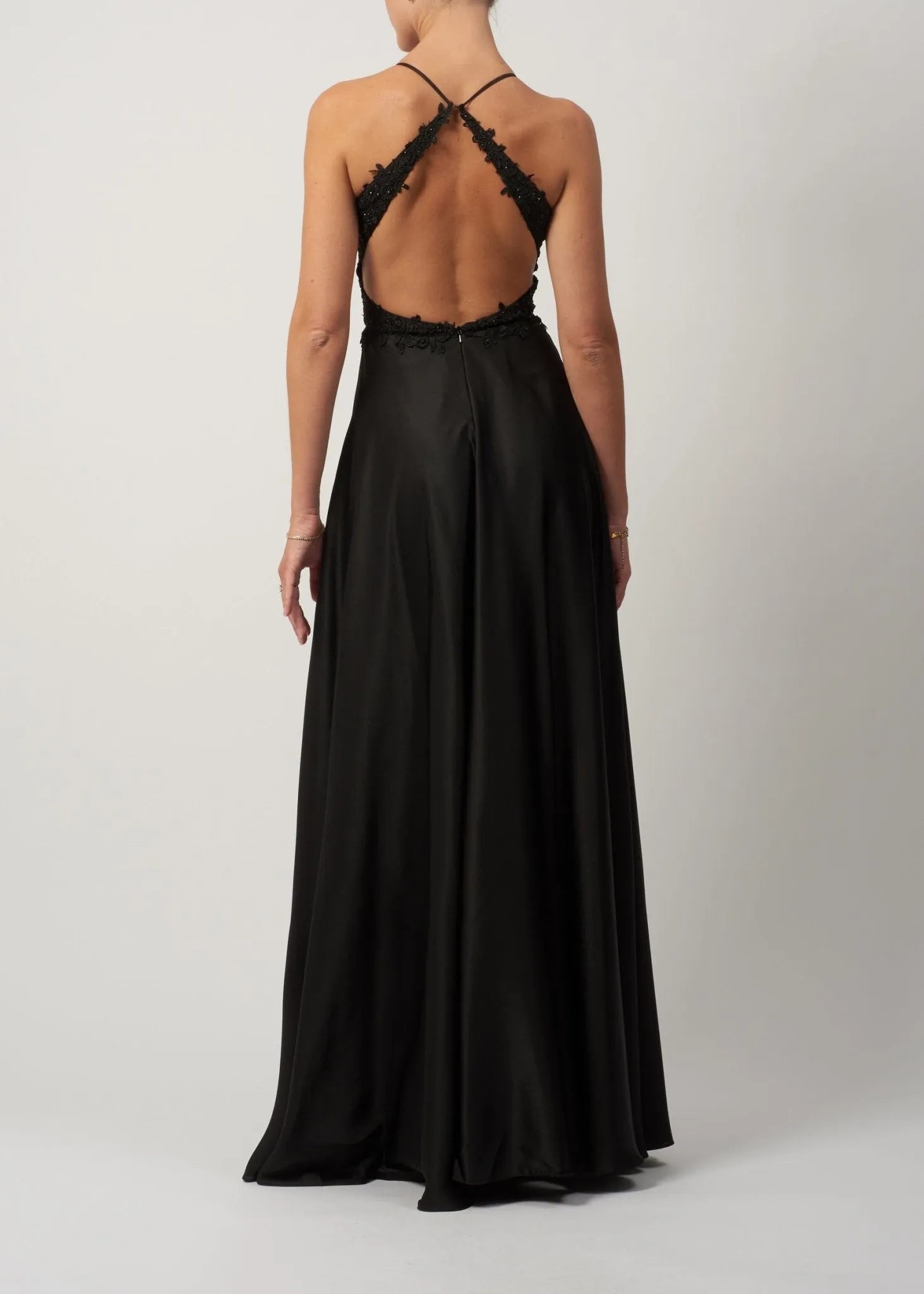 Mascara London MC122027 Black Satin Prom Dress sold by Cargo product image thumbnail 2
