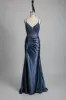 Blake Dusty Blue Corset Satin Dress by Jessica Stuart sold by Cargo