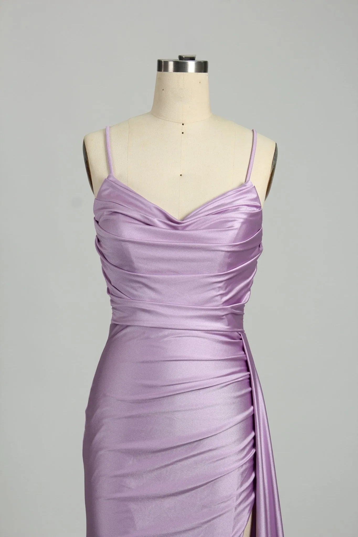 Lilac Strapless Satin Corset Prom Dress - Sienna sold by Cargo product image thumbnail 3