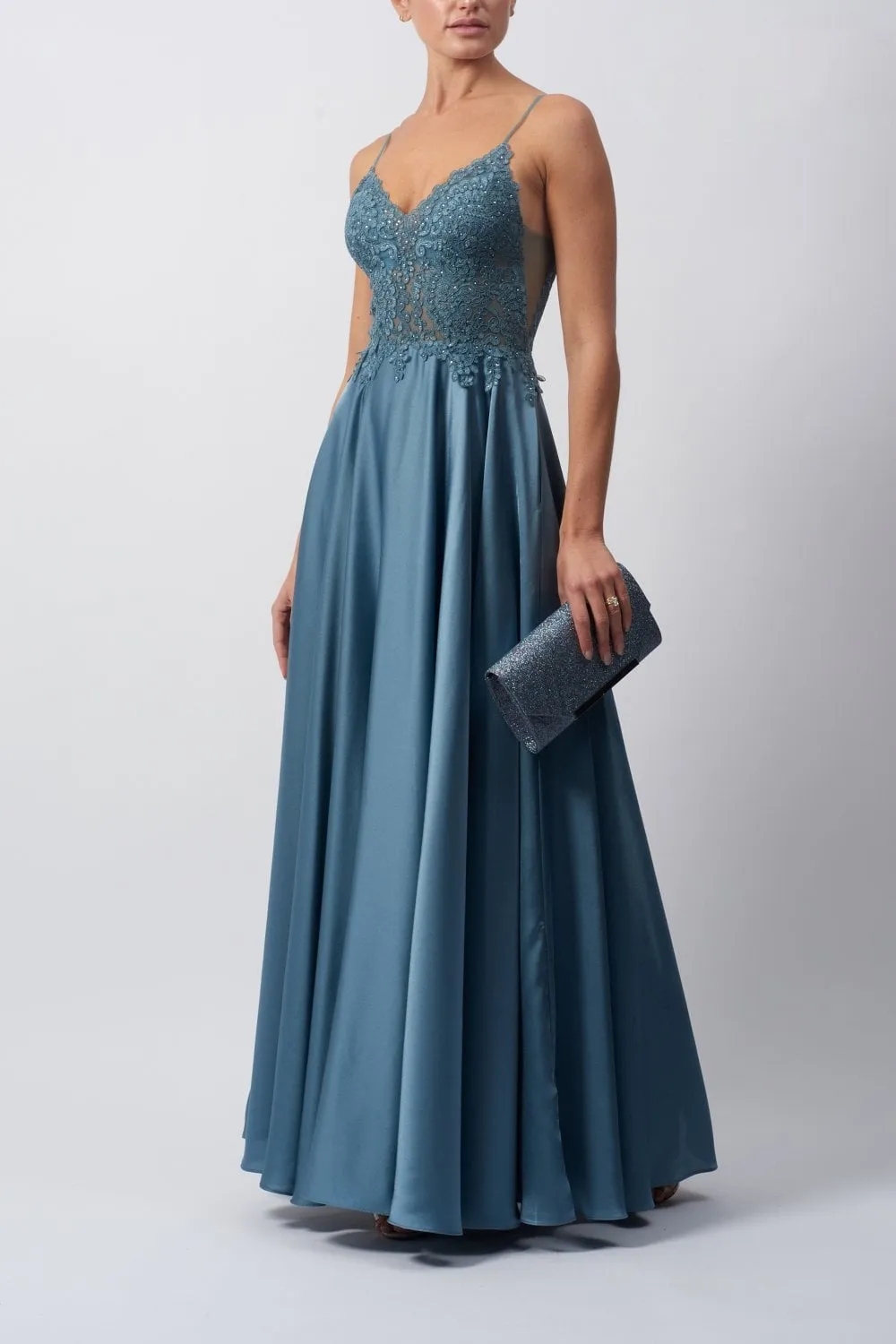 DEW Lace and Satin Pocket Dress MC12203 sold by Cargo