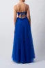 Royal Blue Low Back Lace Tulle Dress MC1825025 sold by Cargo