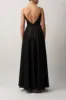 WINE Embroidered Satin Dress Mascara MC12204 sold by Cargo