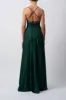 Navy Satin Low Back Dress MC1825017 sold by Cargo