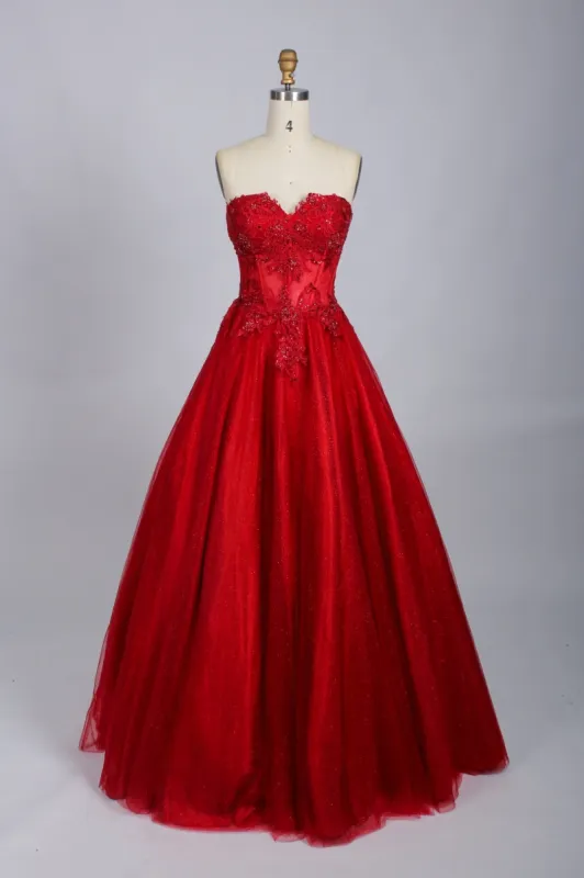 LEAH Wine Sweetheart Corset Dress sold by Cargo