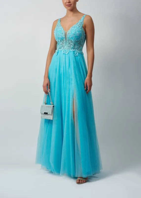Aqua Mascara MC123219 Tulle Nett Prom dress sold by Cargo
