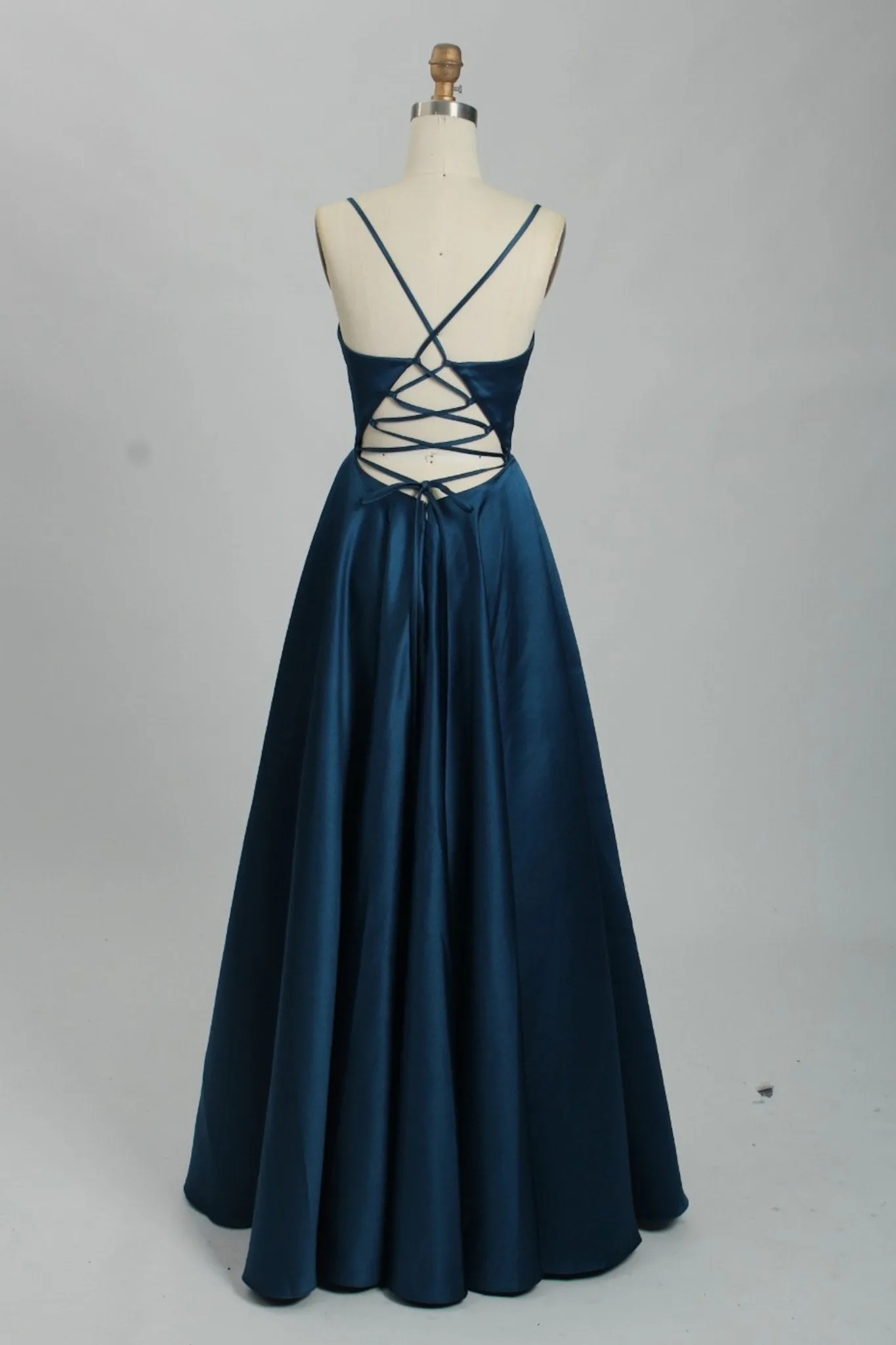 Teal AVA Full skirted open back dress sold by Cargo product image thumbnail 2