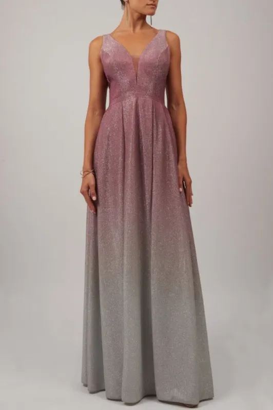 Rose Ombre glittery gown Mascara MC113923 sold by Cargo