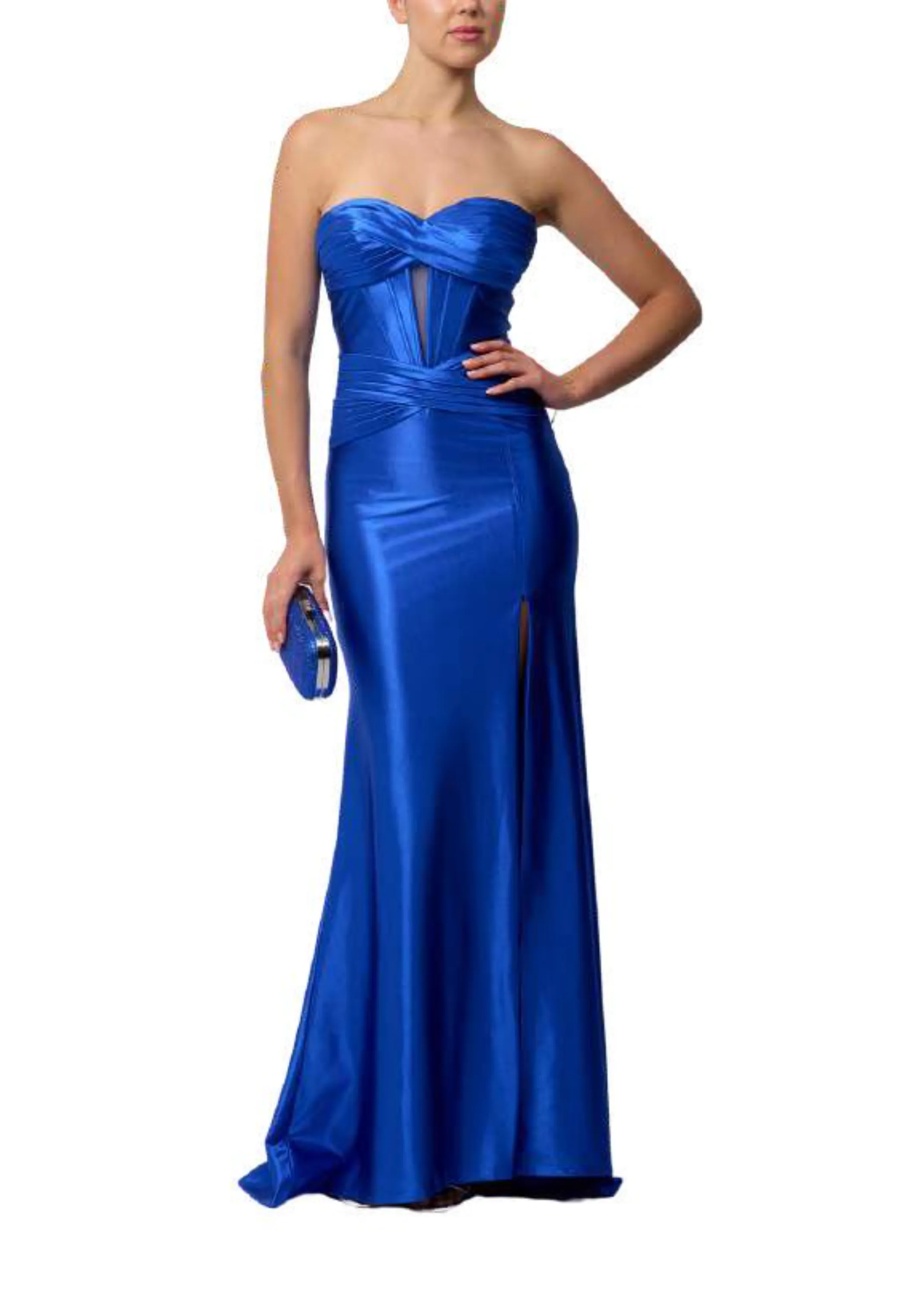 Mascara Blue MC119421 Corset Prom Dress sold by Cargo