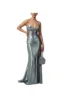 Mascara Ink Blue Satin Tie Back Dress MC113216 sold by Cargo