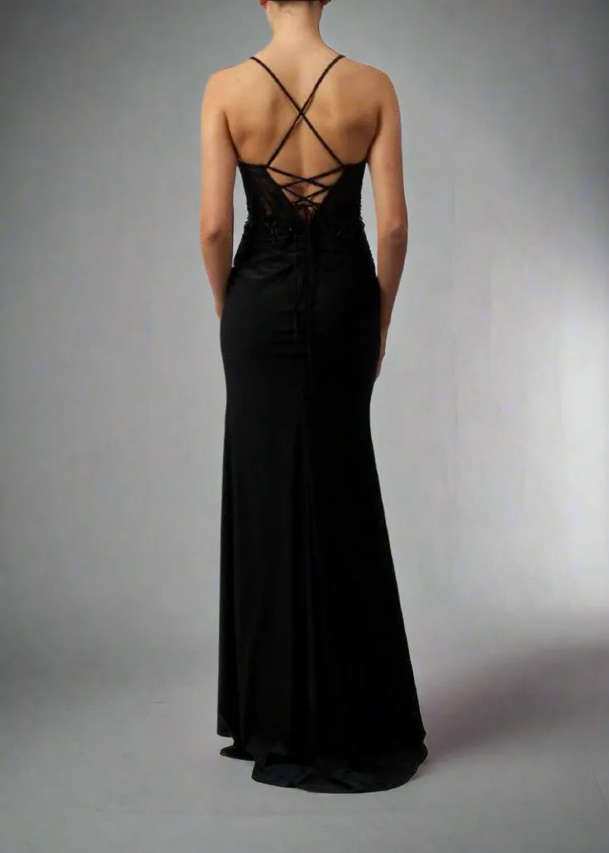 Mascara MC11324 Black Corset Fitted Prom Dress sold by Cargo product image thumbnail 2