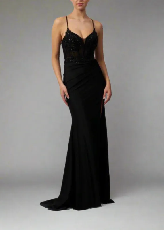 Mascara MC11324 Wine Corset Fitted Prom Dress sold by Cargo