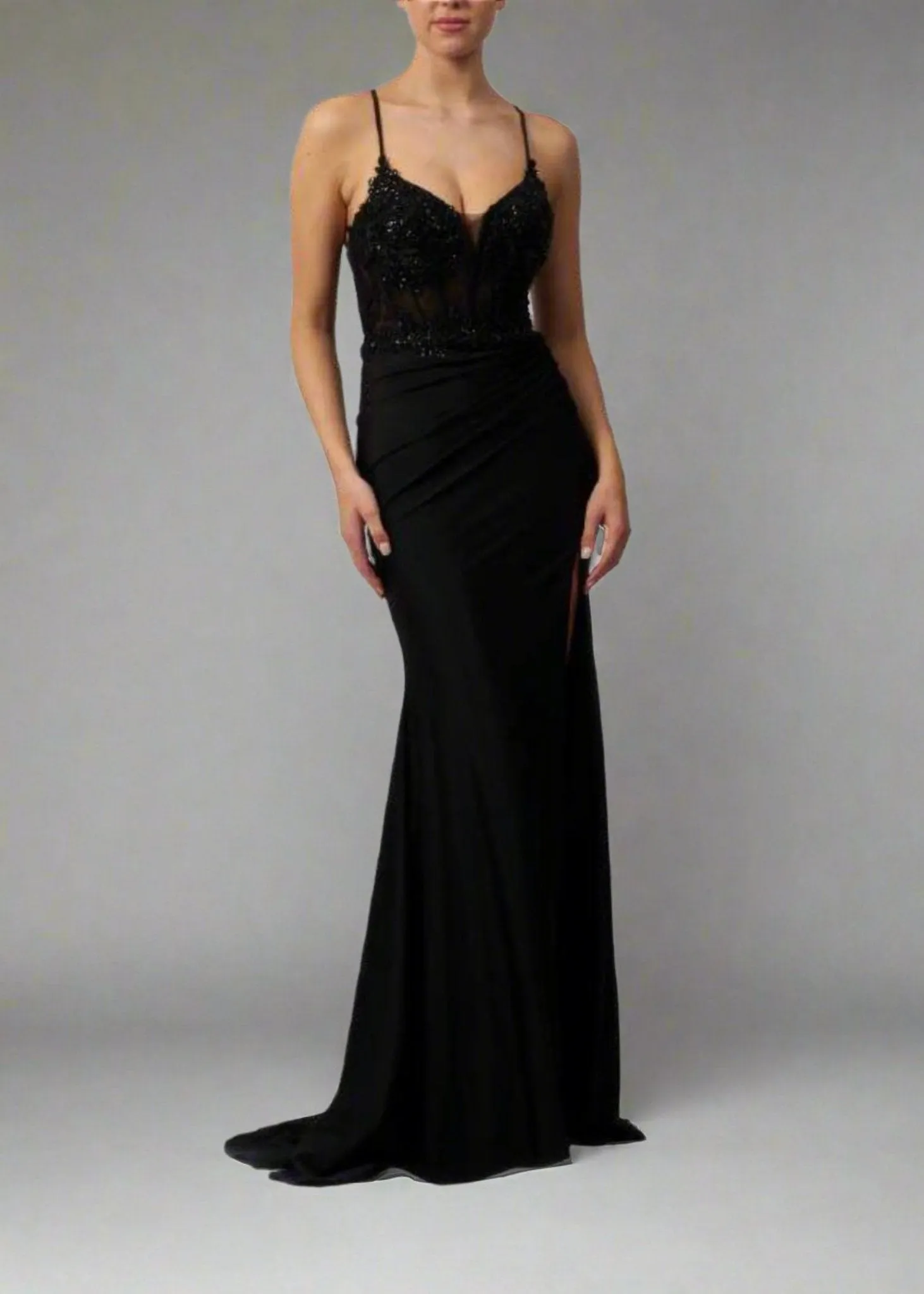 Mascara MC11324 Wine Corset Fitted Prom Dress sold by Cargo