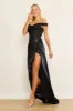Fitted Corset Off the Shoulder Formal: Black  - DD1286 sold by Cargo