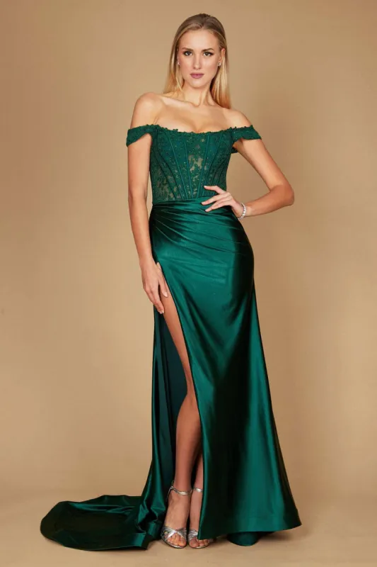Long Corset Mermaid Prom Formal Dress - Emerald Green DD1340 made by Cargo