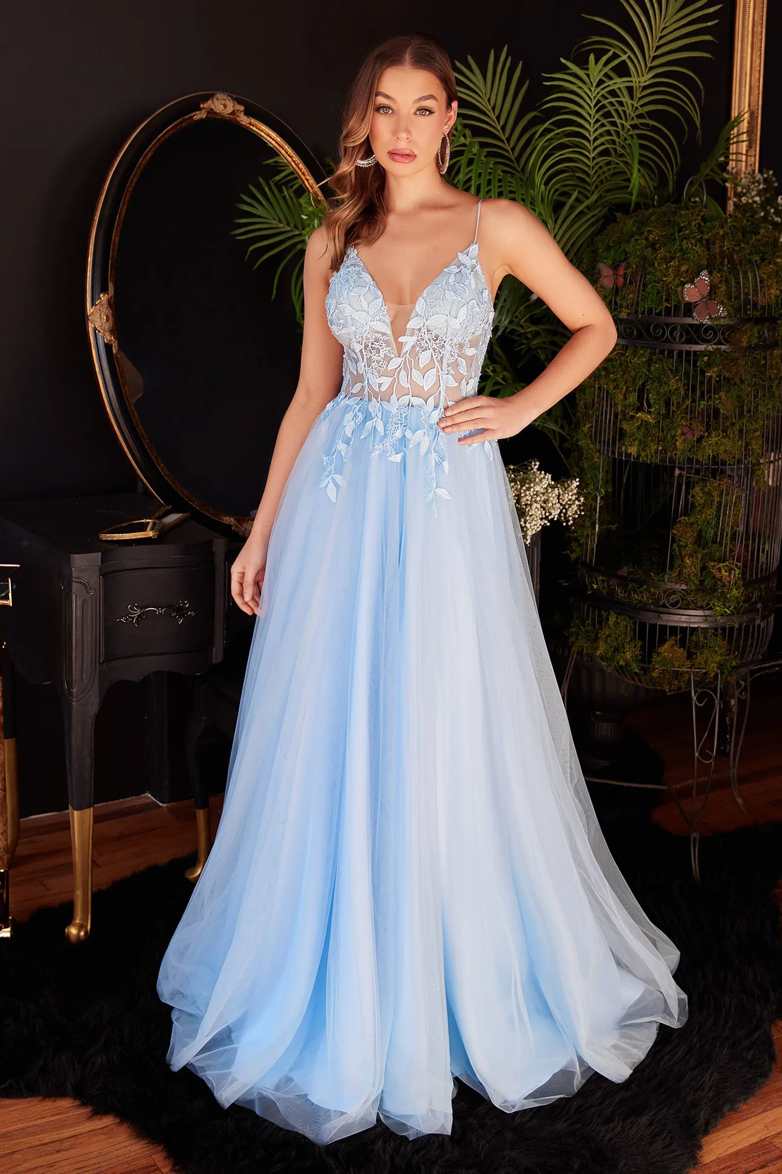 LAYERED TULLE A-LINE DRESS: Blue sold by Cargo product image thumbnail 2