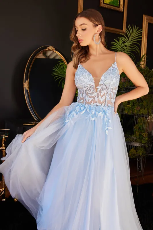LAYERED TULLE A-LINE DRESS: Blue sold by Cargo