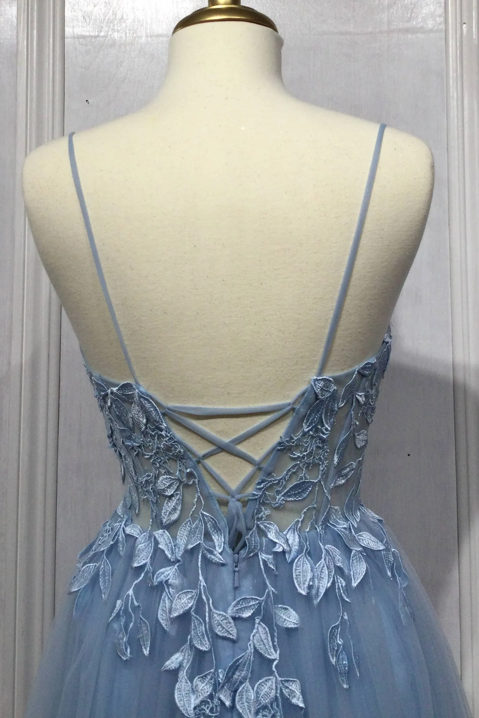 LAYERED TULLE A-LINE DRESS: Blue sold by Cargo product image thumbnail 3