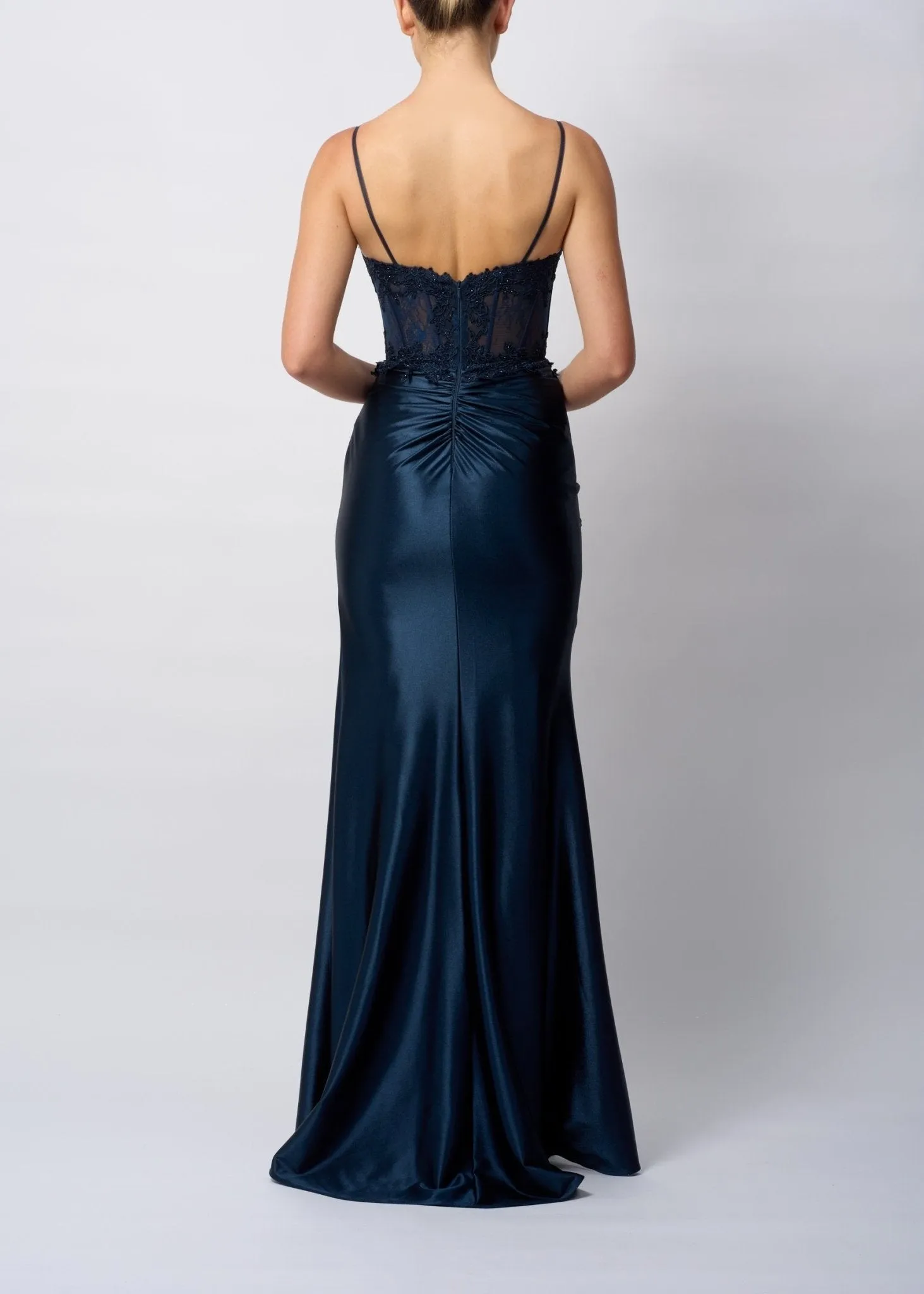 Mascara MC12423 Forest Green Lace Corset Top sold by Cargo product image thumbnail 2