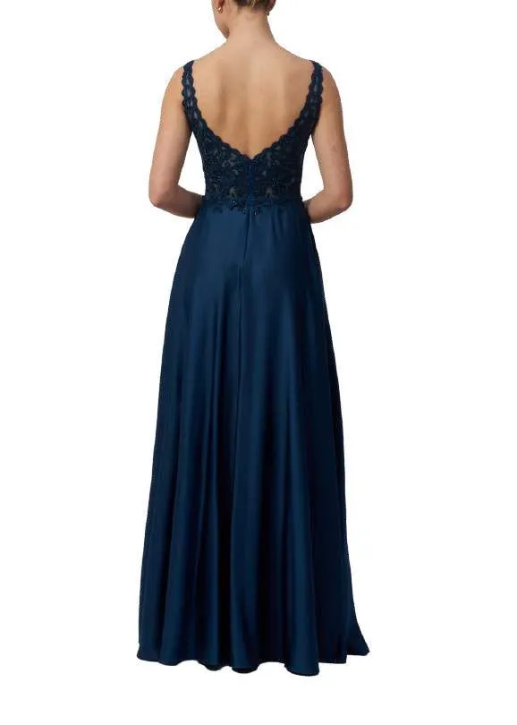 Mascara MC123418 Airforce Blue Satin Prom Dress sold by Cargo product image thumbnail 2