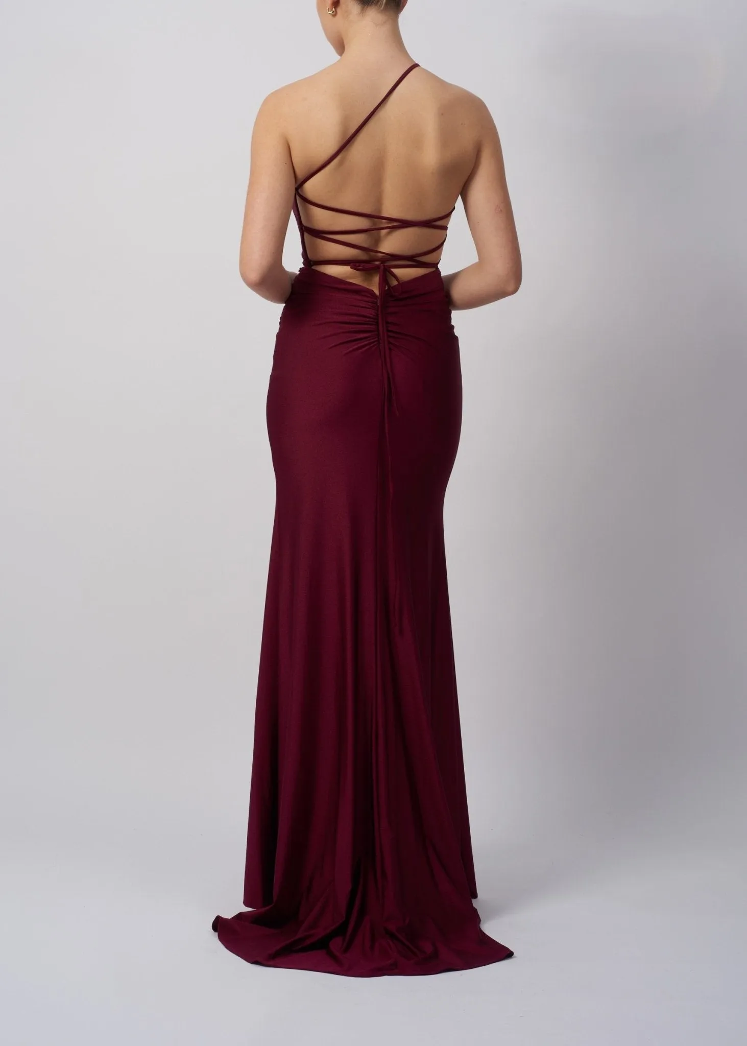 Mascara Wine Single Tie Back Dress MC12333 sold by Cargo product image thumbnail 2