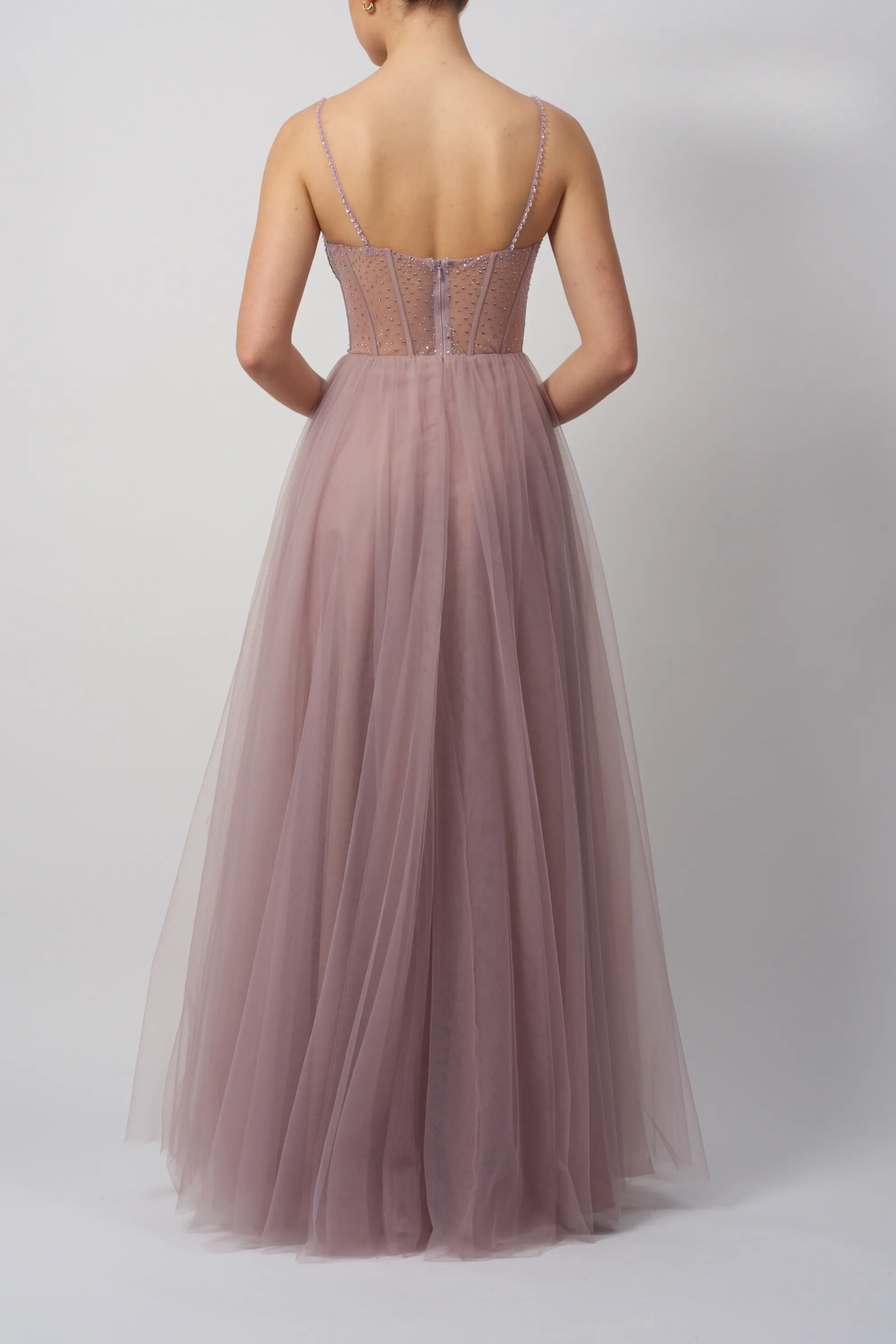 Mascara London MC124114 Wisteria (Lavender) Beaded Tulle Prom Dress sold by Cargo product image thumbnail 2