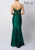 Mascara MC12422 Airforce Blue Strapless Corset Gown sold by Cargo