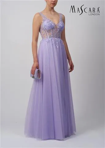 Mascara London MC113117 Lilac tulle Prom Dress sold by Cargo