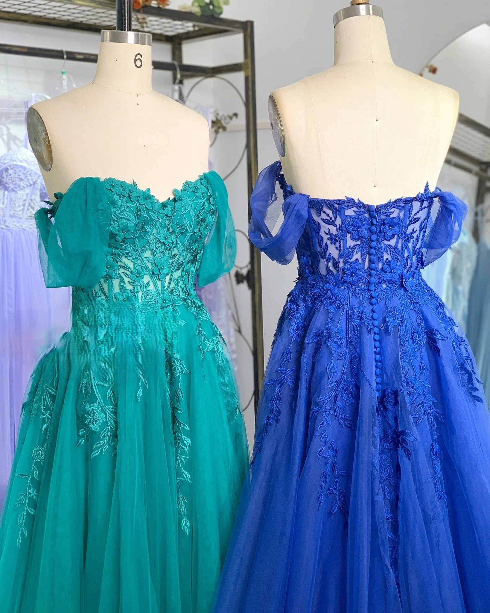 Royal Blue YLONA Corset Top Tulle Dress sold by Cargo product image thumbnail 2