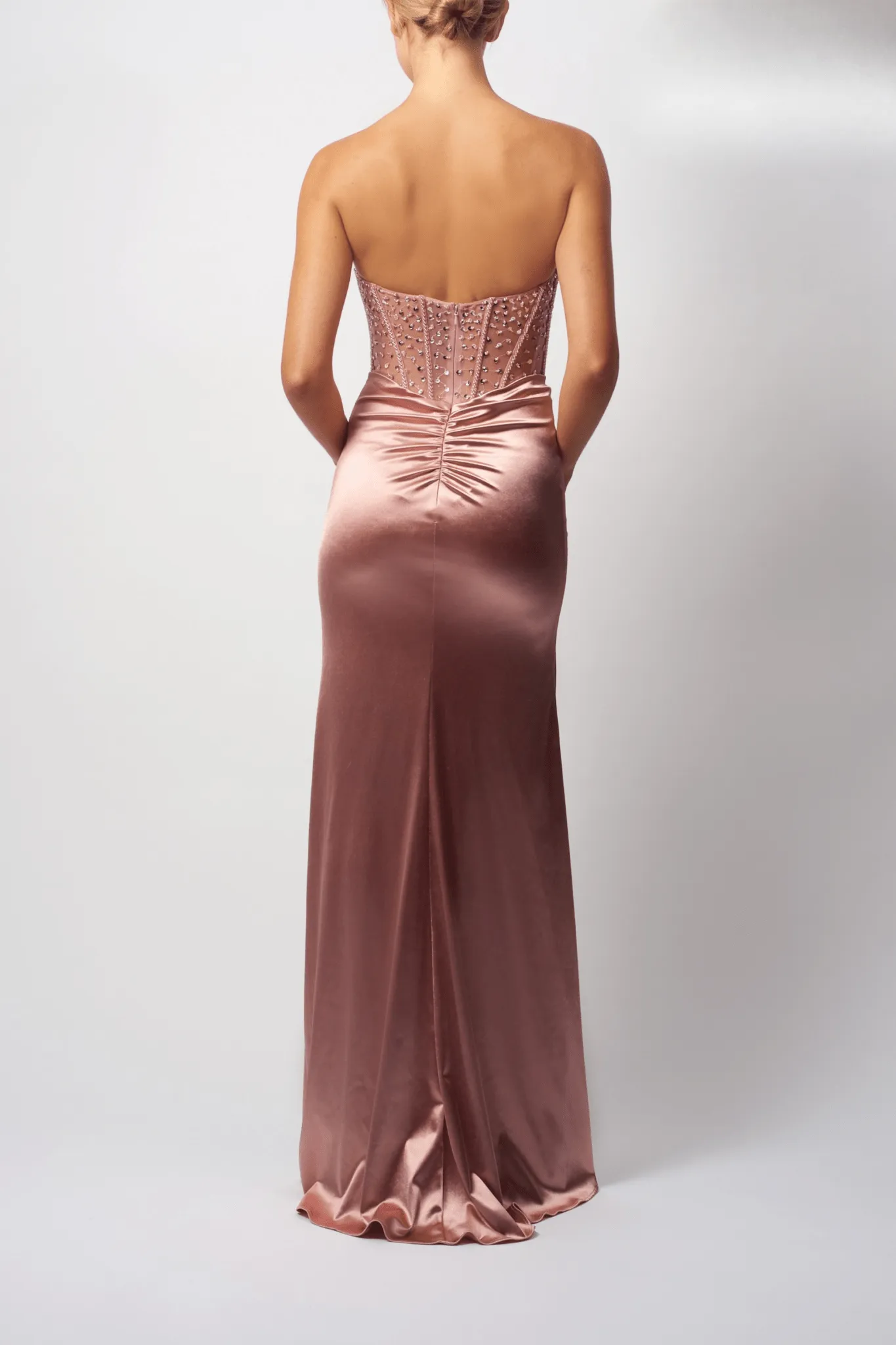 Mascara MC11433 Rose Strapless Boned Fitted Dress sold by Cargo product image thumbnail 2