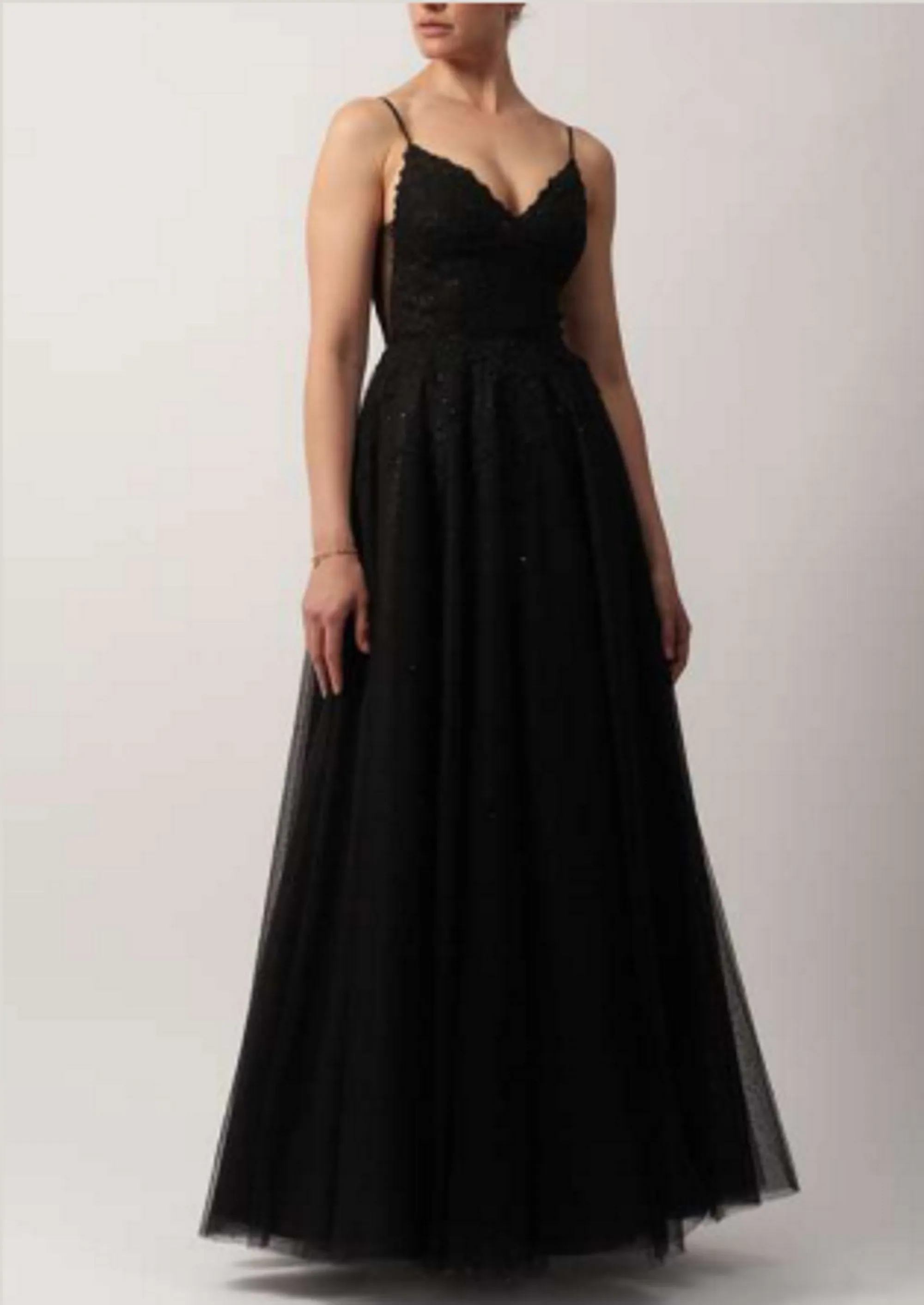 Mascara London MC511945 Black Tulle Ballgown - Curve Collection sold by Cargo