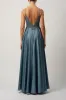 Satin Prom Dress DEW MC12204 Mascara London (steele blue) sold by Cargo