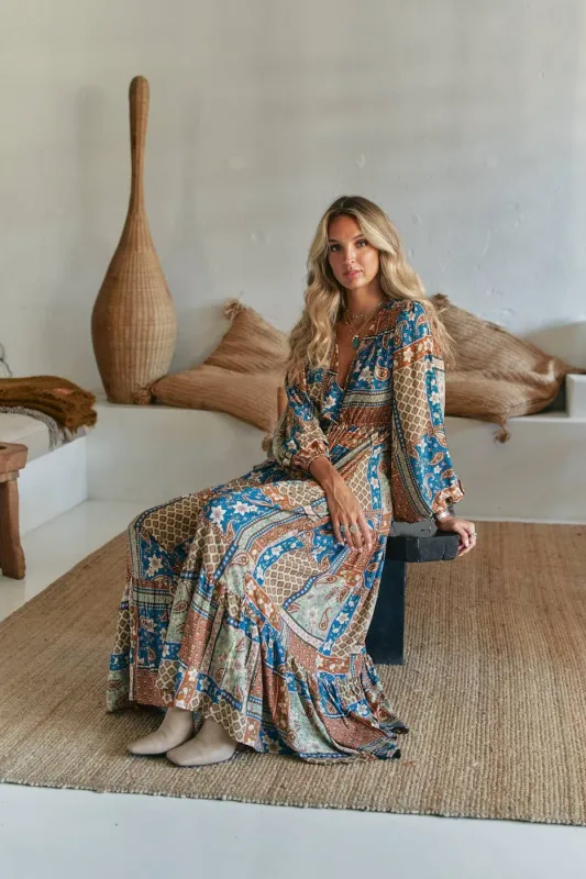 IZABELLE PRINT TERESA MAXI SUMMER DRESS sold by Cargo